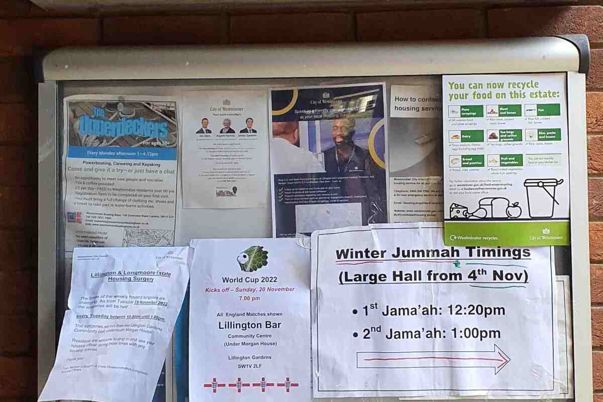 Jummah Salah in Lillington Gardens Community Centre : image 2